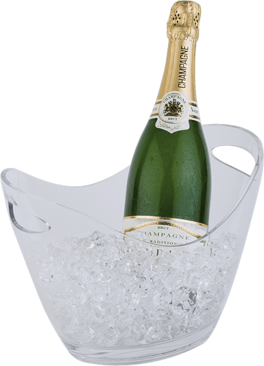 Champagnebowle, Klar H: 21 Cm. Billede af Champagnebowle, Klar H: 21 Cm.