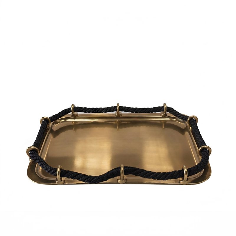 Rivage Premium Antik Serveringsbakke m. reb
