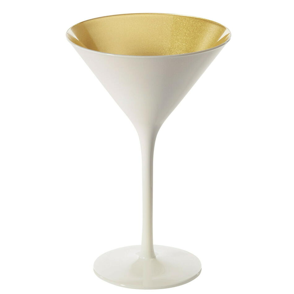 Martini Guld & Hvid Glas 240Ml Glossy 6Stk.