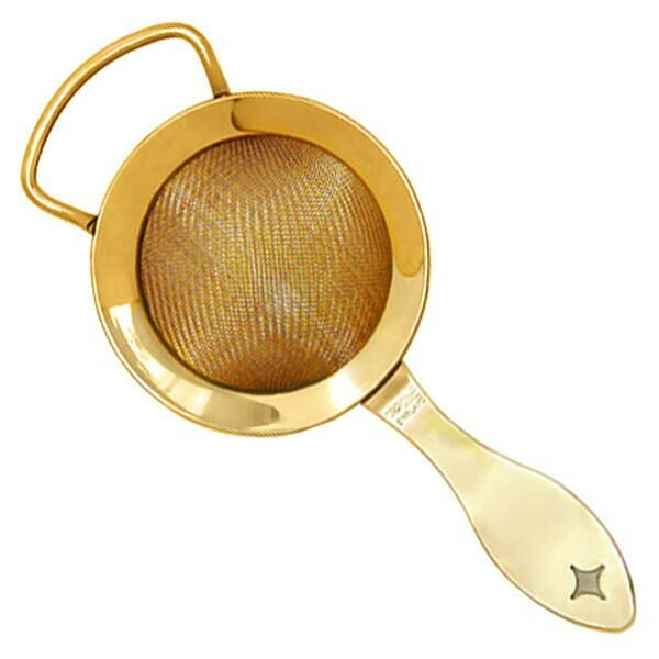 Guld Fin Cocktail Strainer Bonzer Heritage Barværktøj
