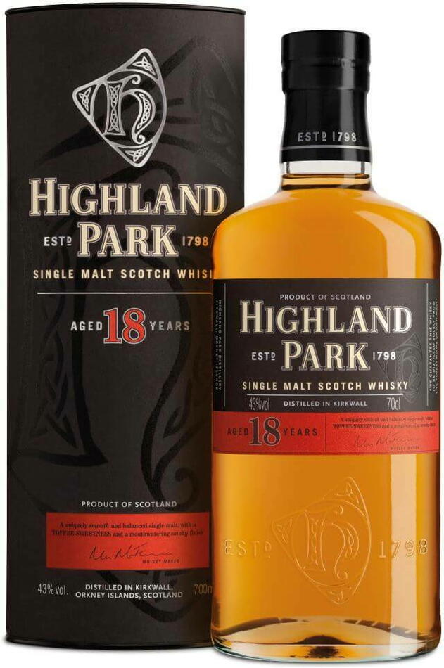 Highland Park 18 Yo Single Malt Scotch Fl 70 Drikkevarer