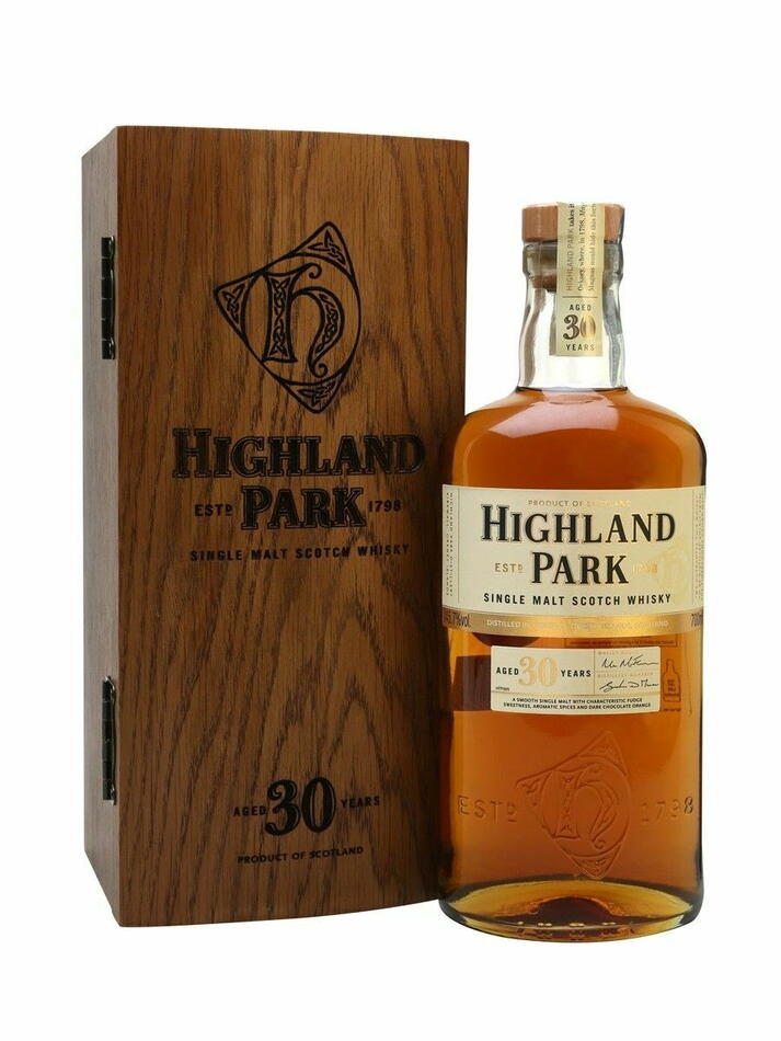Highland Park 30 Yo Single Malt Scotch Fl 70 Drikkevarer