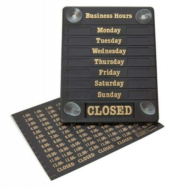 Hours Of Business Sign thumbnail