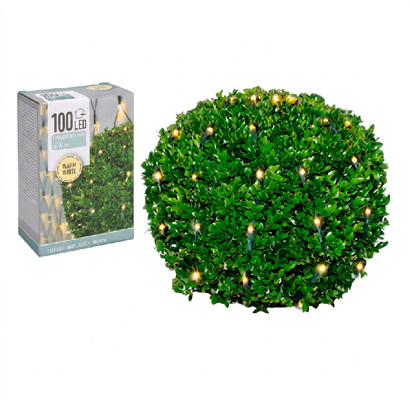 LYSKÆDE NET rund MED 100 LED Ø 90 cm 4300234 by HAAHR & CO color Sort