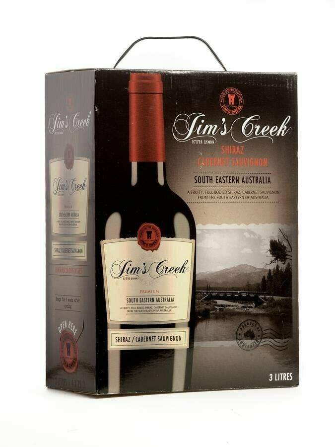 Jim'S Creek Shiraz/Cabernet Sauvignon (Bib) Krt 300 Drikkevarer