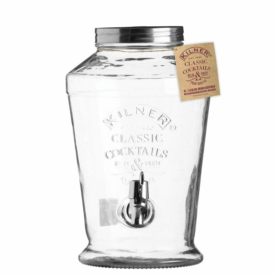 Kilner Cocktail Drinks Dispenser 6Ltr Barindretning