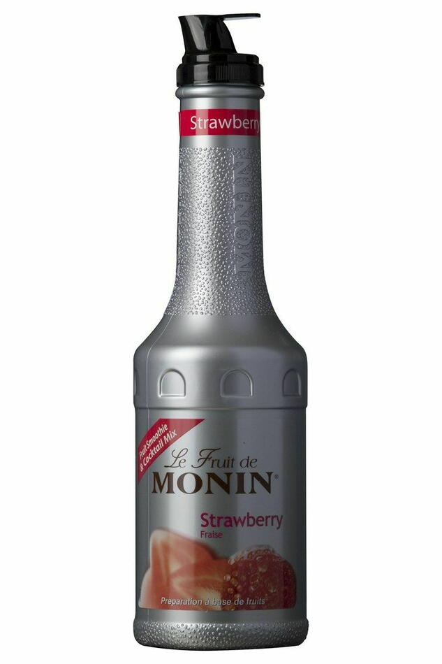 Monin Purémix Jordbær 1 Ltr Drikkevarer