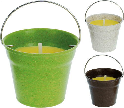 Myggelys Ø 102 Mm X H 85 Mm I Metalspand Citronella Barindretning
