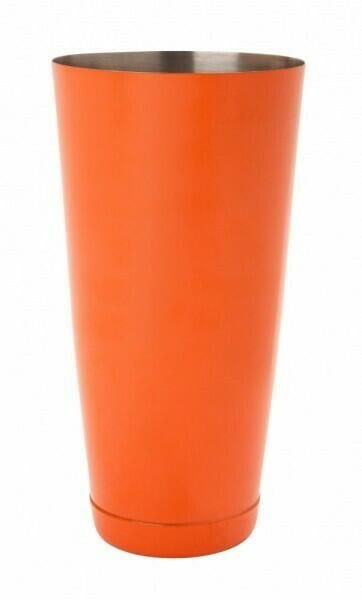 Boston Shaker Bund Orange Pulvercoated Barværktøj