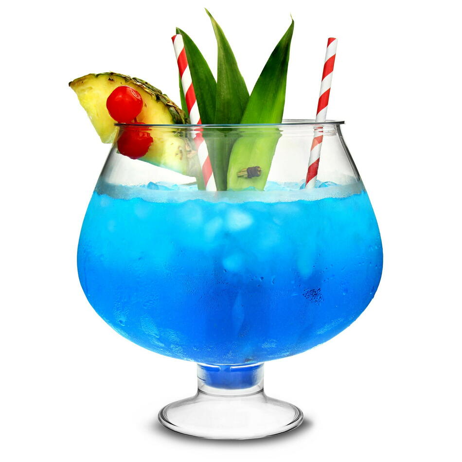 Plastisk Footed Cocktail Fish Bowl 2.5Ltr