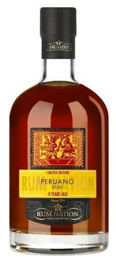 Rum Nation Peruano 8 Yo Fl 70 Drikkevarer