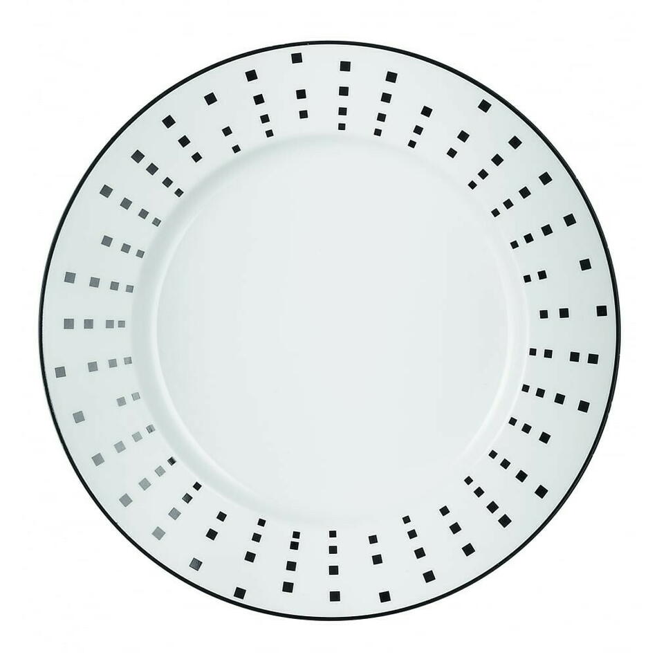 Satinique Sort Tallerken 28.5Cm