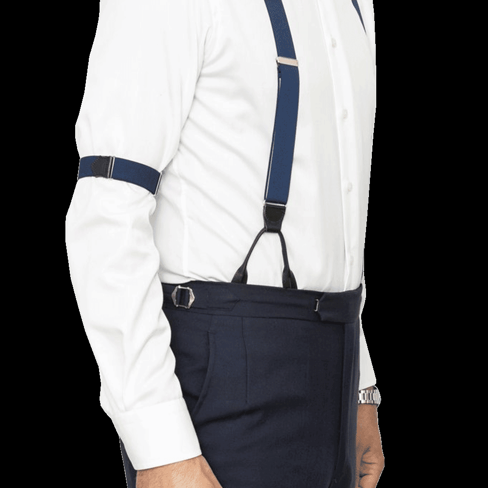 Urban Sharp & Dapper Sleeve-Strømpebukser / Elastisk Armbånd - Navy - Bar Barindretning