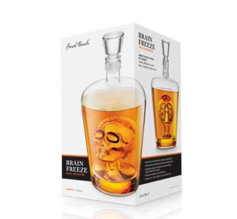 Final Touch Skull Decanter Glas