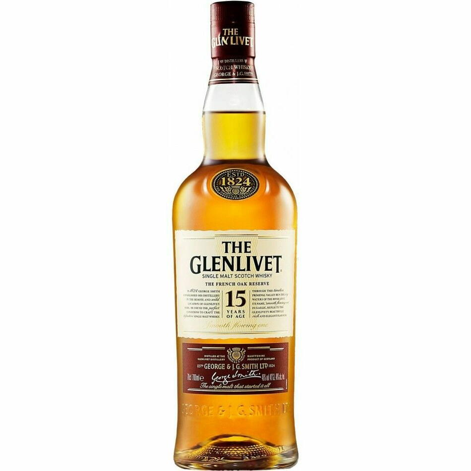 Glenlivet The 15 Yo Speyside Single Malt Fl 70 Drikkevarer