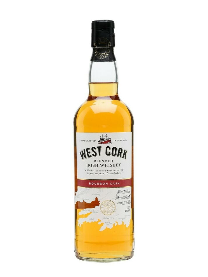 West Cork Bourbon Cask Irish Whiskey Fl 70 Drikkevarer
