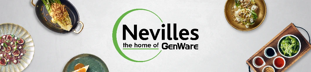 Logo for Genware — professionelt barudstyr, glas og serveringsartikler