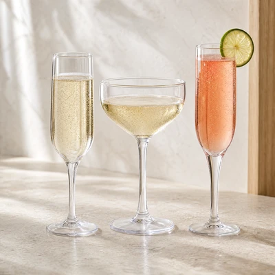 Champagneglas i polycarbonat