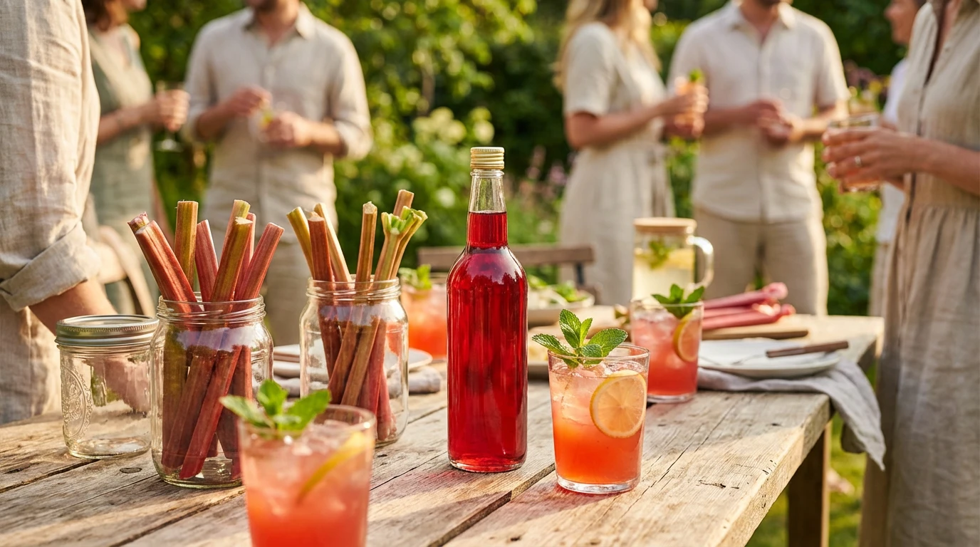 Frisk rabarber sirup opskrift – Perfekt til sommerens cocktails
