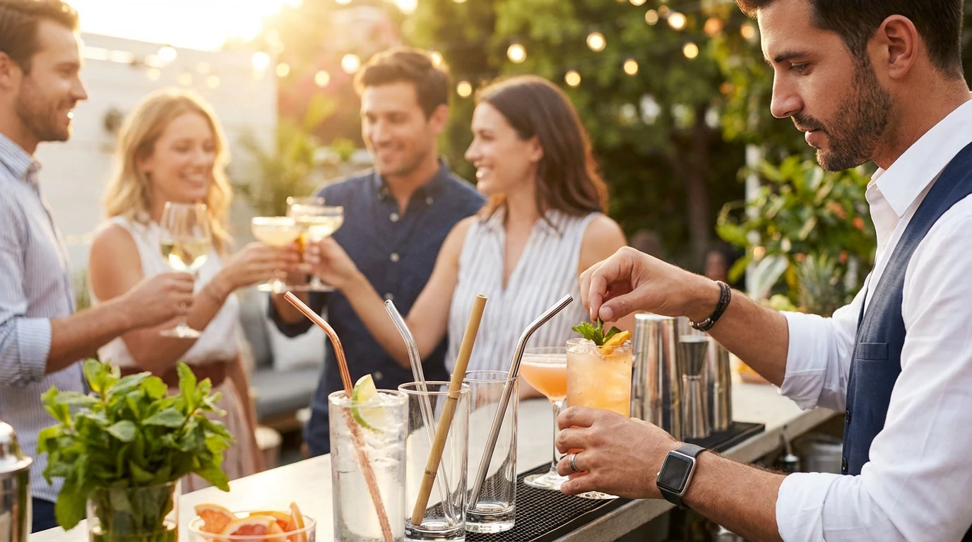 Sugerør til cocktails: Guide til de bedste typer og materialer