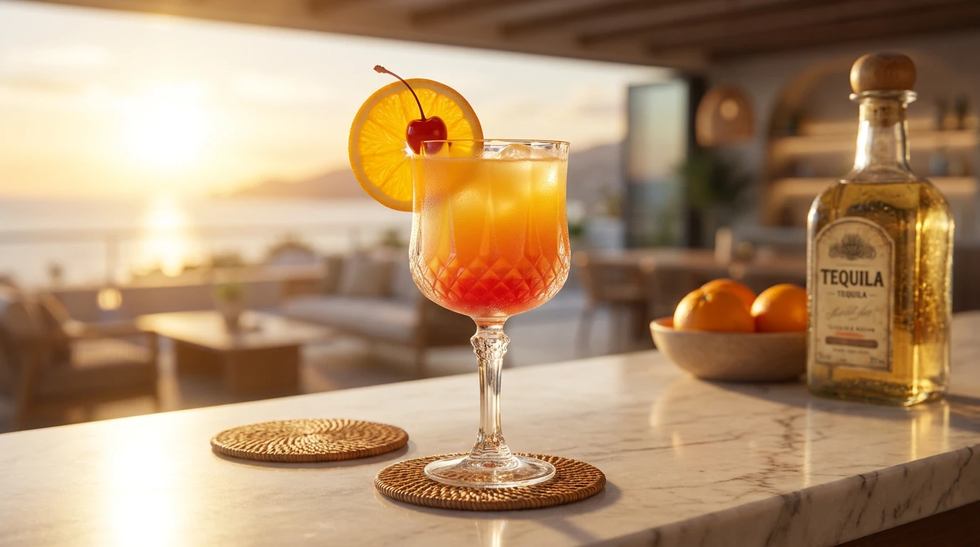 Tequila Sunrise opskrift: En farverig og klassisk drink