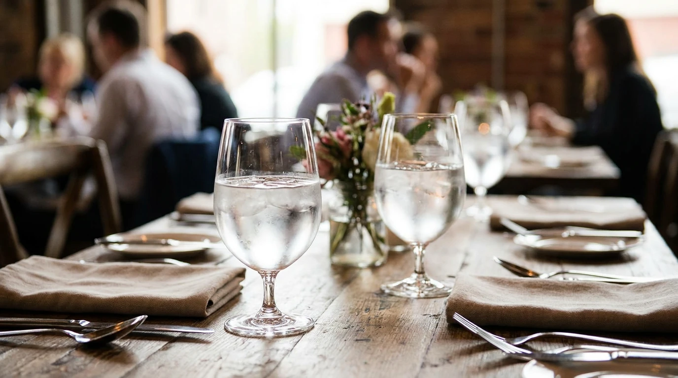 Vandglas til restaurant guide: Elegance og holdbarhed i ét
