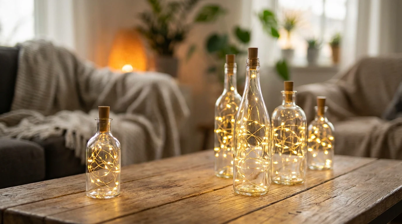 LED flaskelys guide: Skab hyggelig stemning i dine flasker