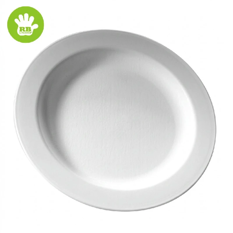 Tallerken Ø18 cm hvid polycarbonat PA18-T by Rbdrinks color Sort
