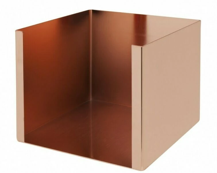 Servietholder i kobber finish - 13x13x10,1 cm BTBL3475 by Beaumont color Sort