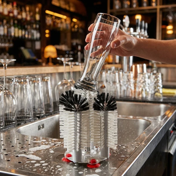 Glasbørste med 5 børster BTBL3519 by Beaumont color Sort