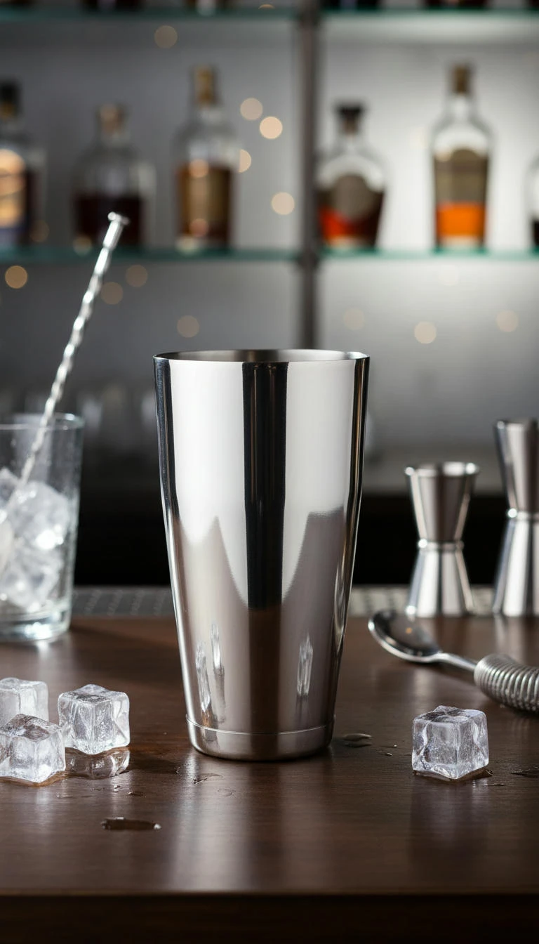 Boston Shaker bund i rustfrit stål, 80 cl BTBL3558 by Beaumont color Sølv