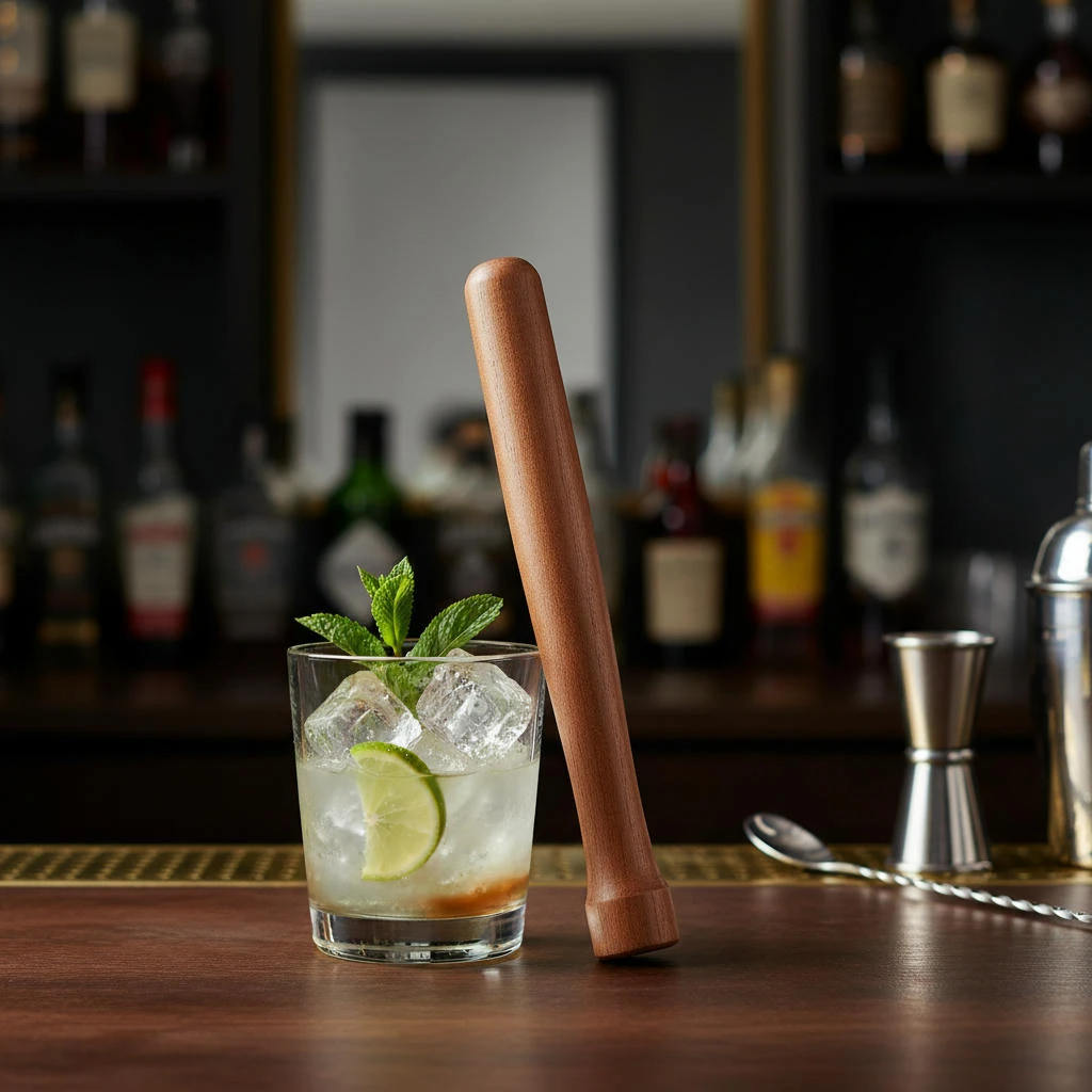 Træ Muddler 25cm BTBL3578 by Beaumont color Sort