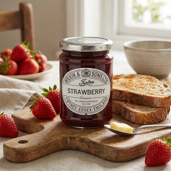 Jordbær marmelade 340g 71088220 by Tip Tree color Sort
