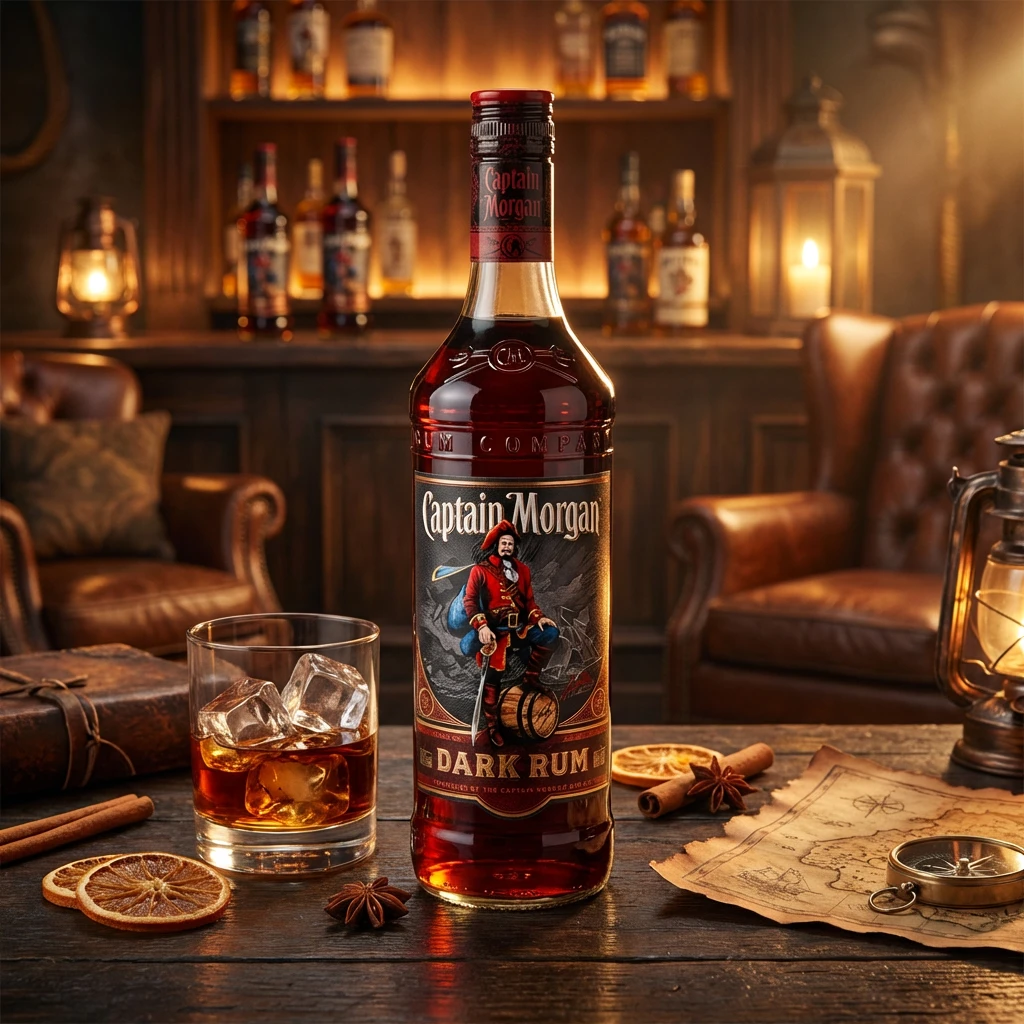 Captain Morgan Black Jamaica Rum 100 cl 54096 by CAPTAINMOR color Sort