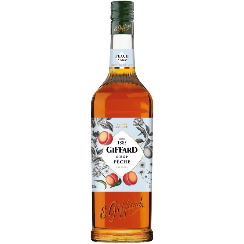 Giffard Syrup Peach / Fersken FL 100 61189 by GIFFARD color Sort