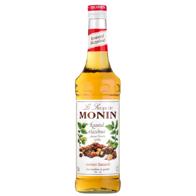Monin Syrup Roasted Hazelnut / Ristet Hasselnød FL 70 61199 by MONIN color Sort