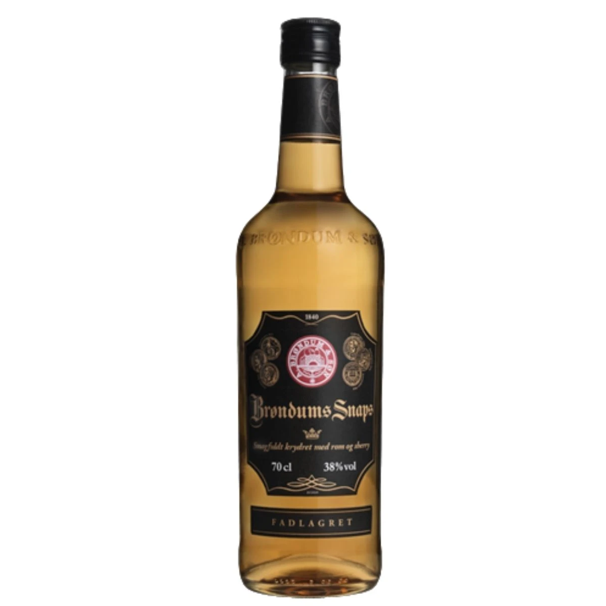 Brøndum Snaps Fadlagret 70 cl 38% 62235 by BRØNDUM color Sort