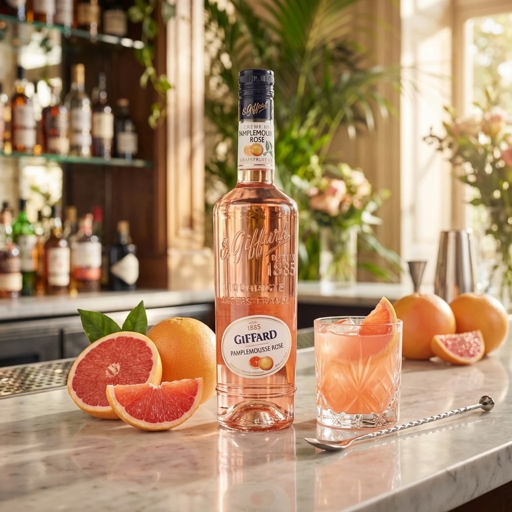 Giffard Liqueur Pamplemousse / Pink Grapefruit FL 70 63330 by GIFFARD color Sort