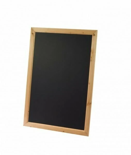 Indrammet tavle, fyrretræ - 636mm x 486mm BTBLFBB1-A by Beaumont color Sort