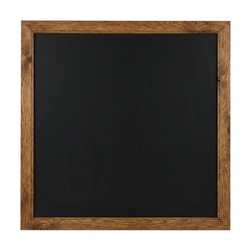 Indrammet tavle, Egetræ - 636mm x 486mm BTBLFBB1-O by Beaumont color Sort