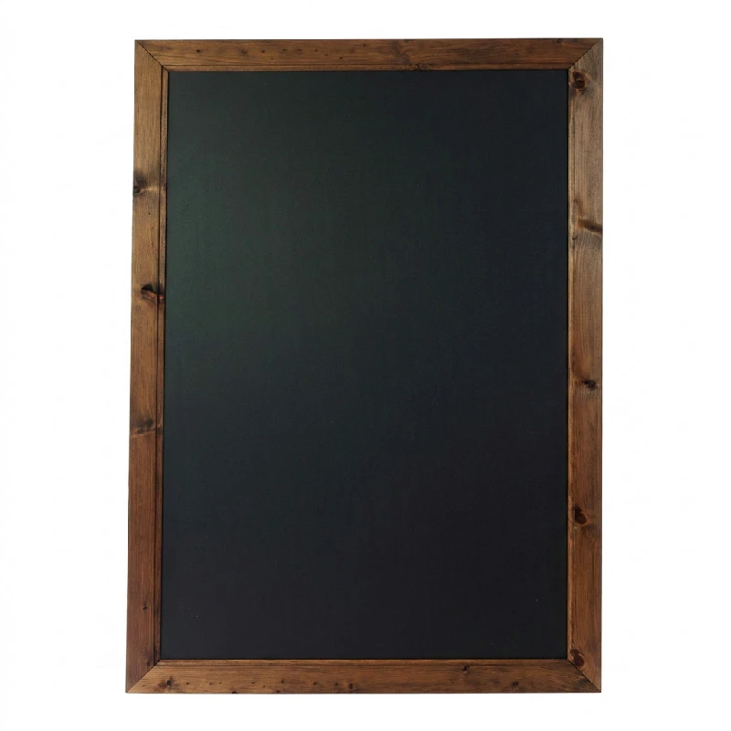 Indrammet tavle, Egetræ - 936mm x 636mm BTBLFBB2-O by Beaumont color Sort