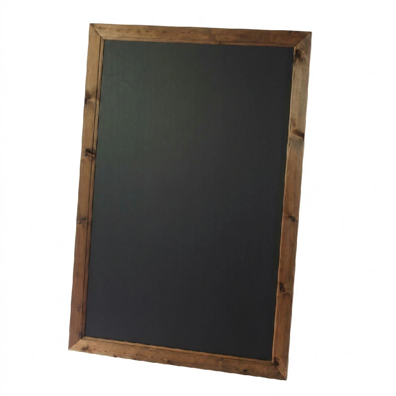 Indrammet tavle, Egetræ - 1236mm x 736mm BTBLFBB3-O by Beaumont color Sort