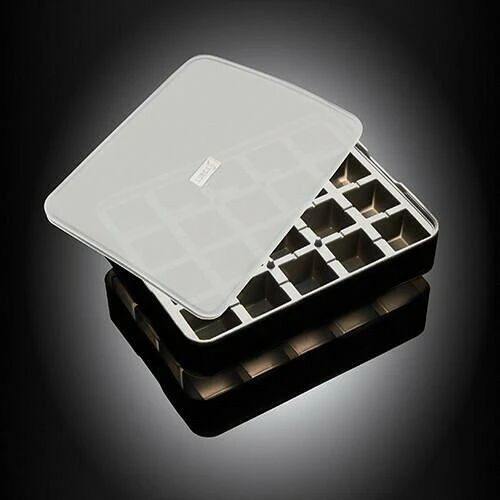 Isterningbakke til terninger 3x3 cm LU240705 by LURch color Sort