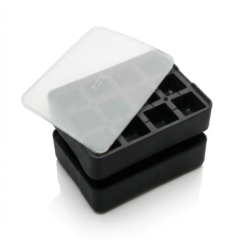 Isterningbakke til terninger 4x4 cm LU240710 by LURch color Sort