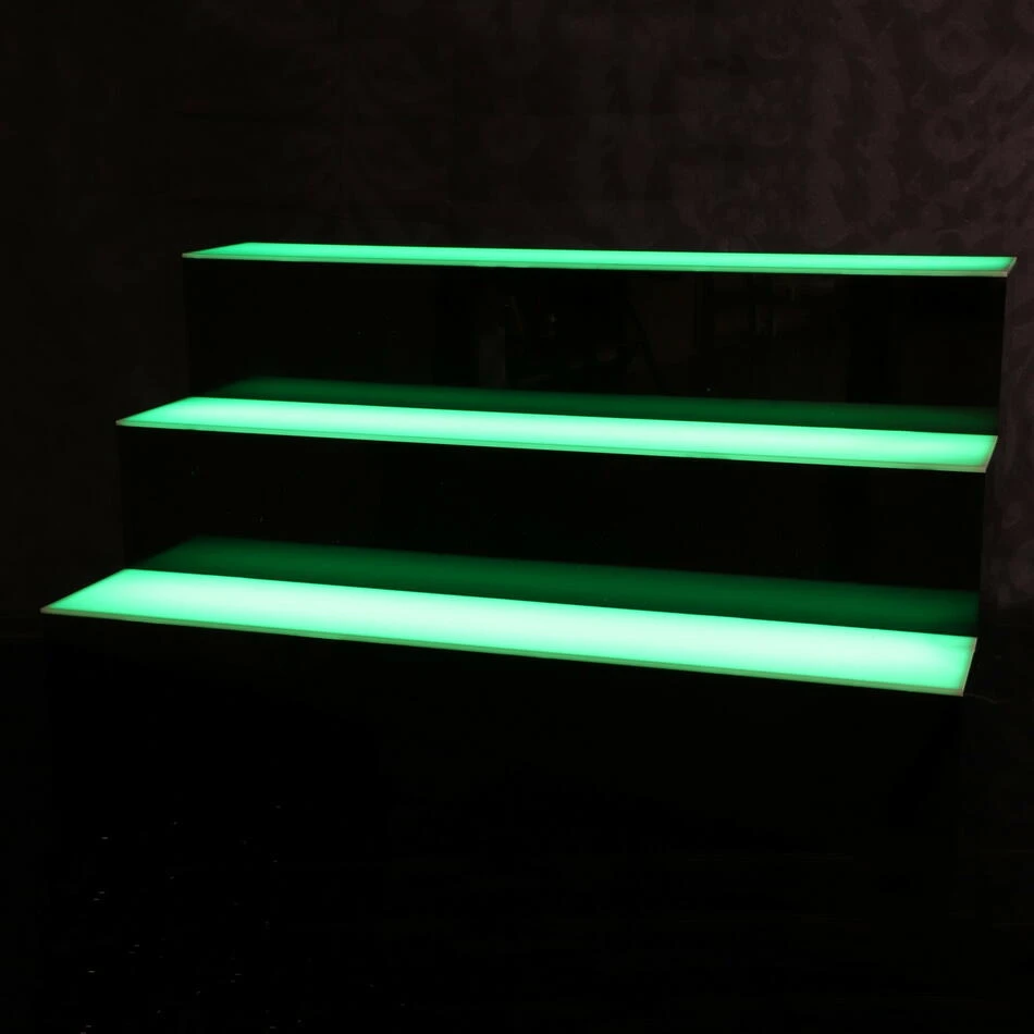 Tre Tier LED Flaske Display Stand 23794 by Drink color Multi