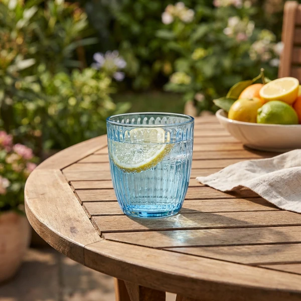 Bormioli Line drikkeglas, blå, 29 cl 20404522 by BORMIOLI color Blå