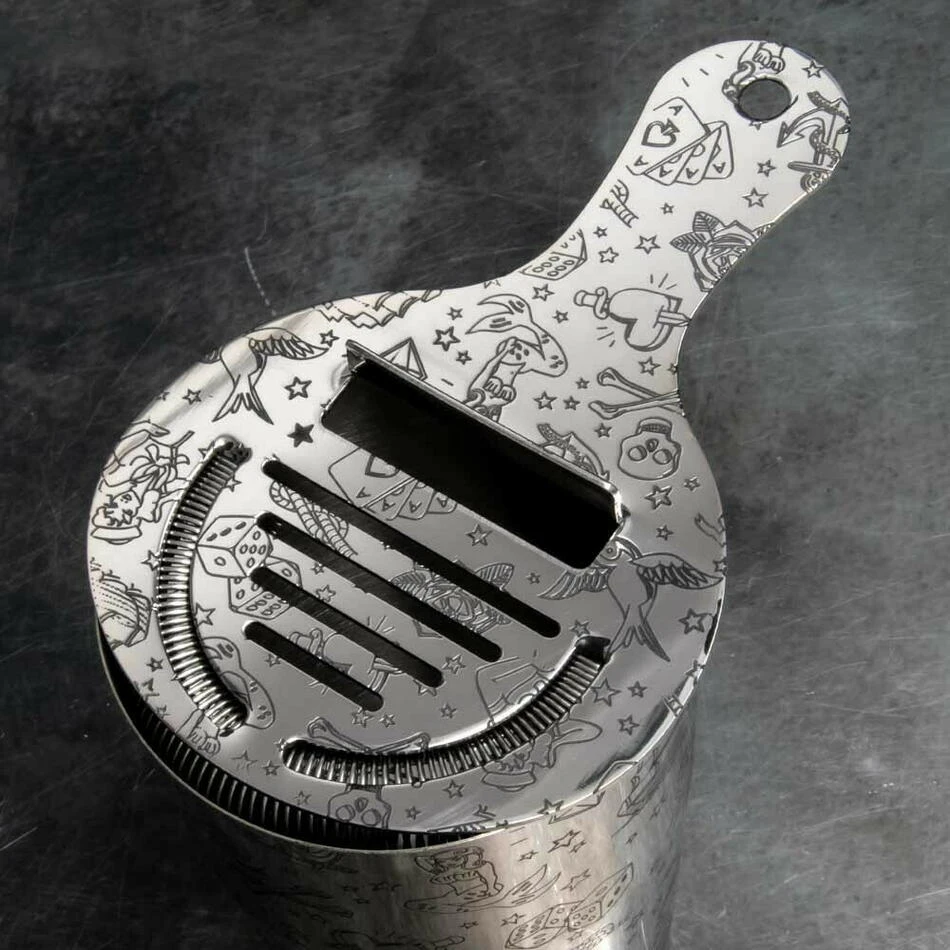 Coley Strainer Tattoo 15.5cm - Urban Bar UB3554 by Urban Bar color Sølv