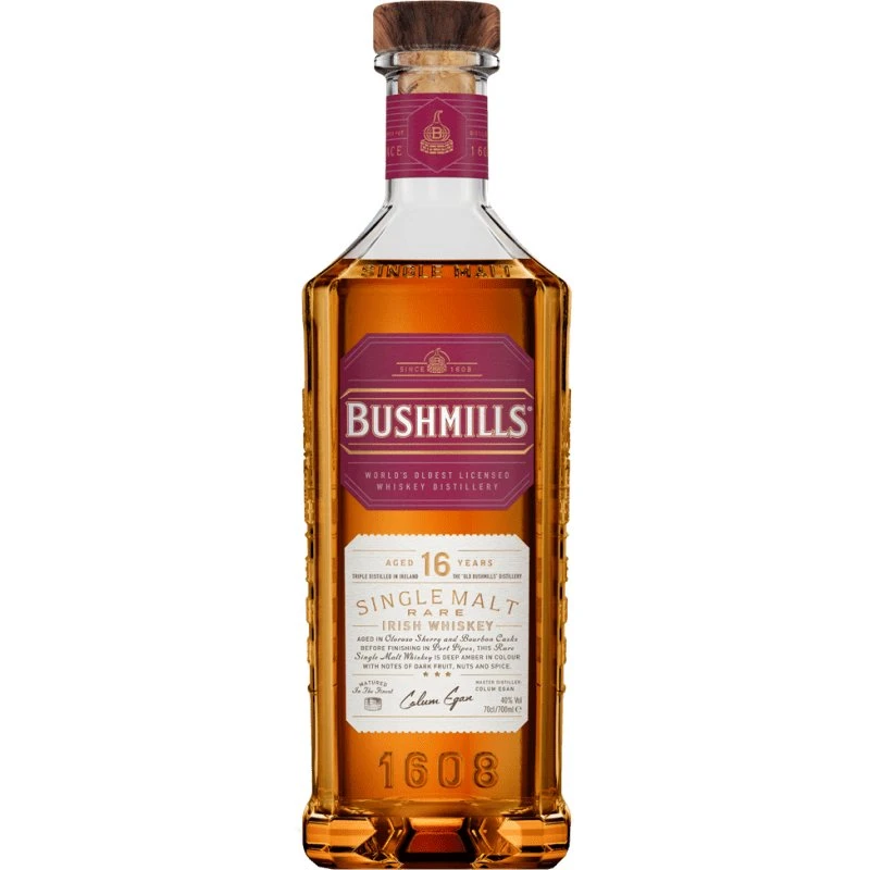 Bushmills 16 YO Irish Single Malt FL 70 57004 by BUSHMILLS color Sort