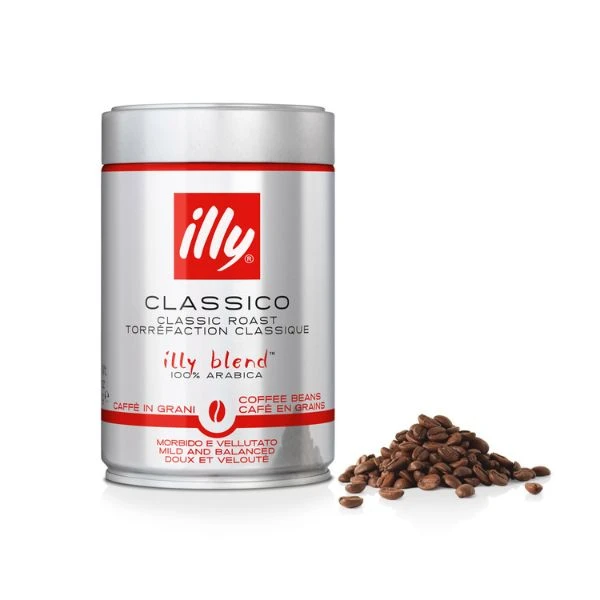 Illy Classic Kaffe Hele Bønner 250g 2000103 by Illy color Sort
