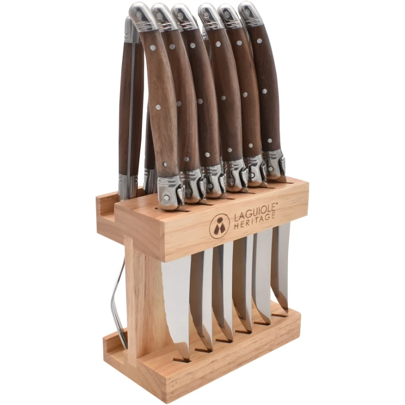 Laguiole Heritage Bestiksæt i Valnød - 12 Dele 40271003 by Laguiole color Brun